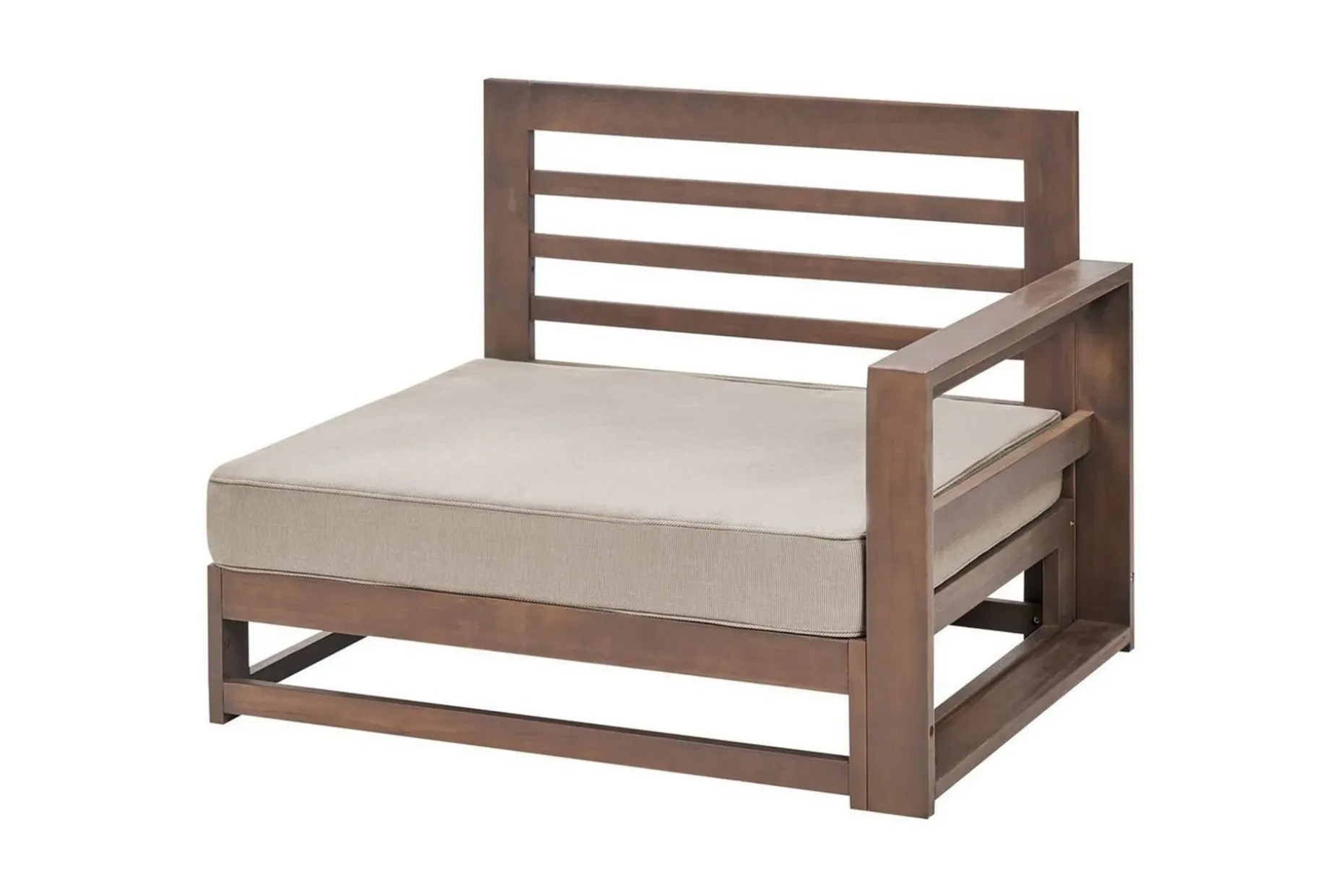 Hörnsoffa Beliani Timor Ljus trä/grått/beige, Ja Dark wood||Grey||Beige