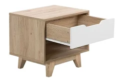 Hultz Nattbord 50 cm med Oppbevaring Skuff + Hylle
