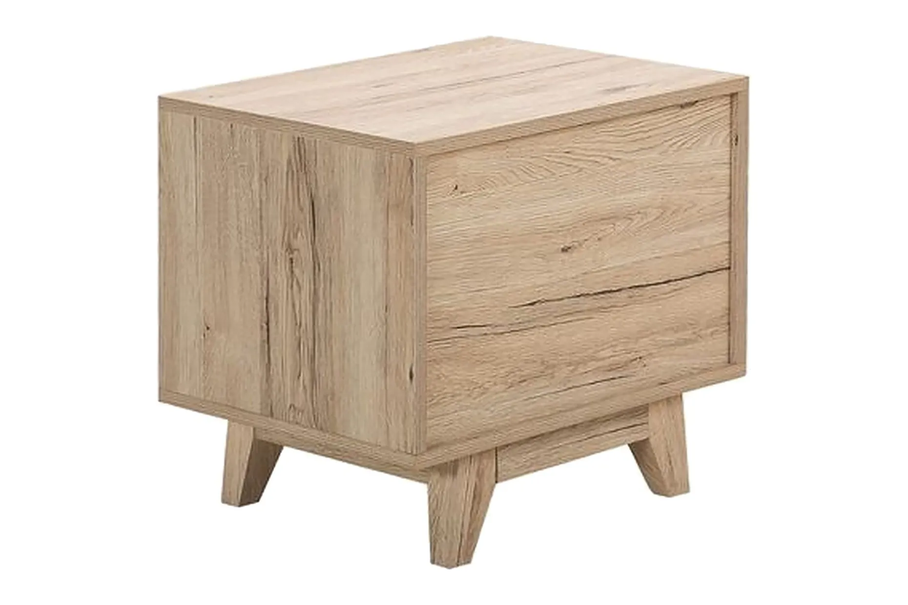 Hultz Nattbord 50 cm med Oppbevaring Skuff + Hylle