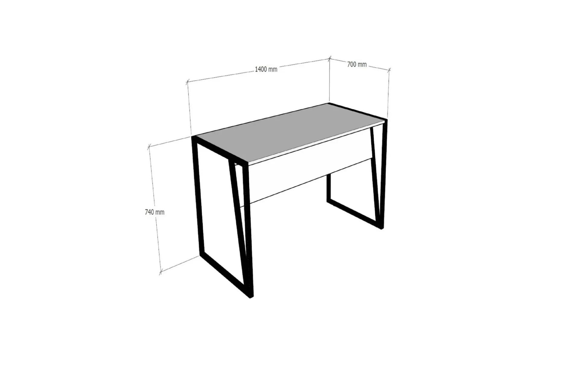 Husada Skrivebord 140 cm