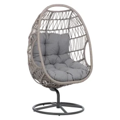 Hvilestol HOME4YOU Cassia Swivel 85x85x151 cm Grå