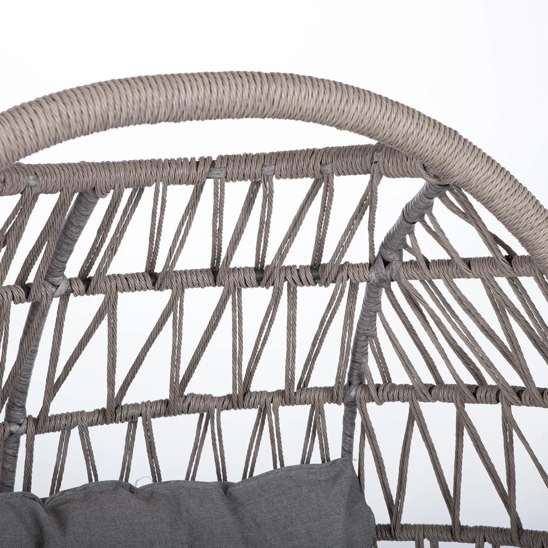 Hvilestol HOME4YOU Cassia Swivel 85x85x151 cm Grå