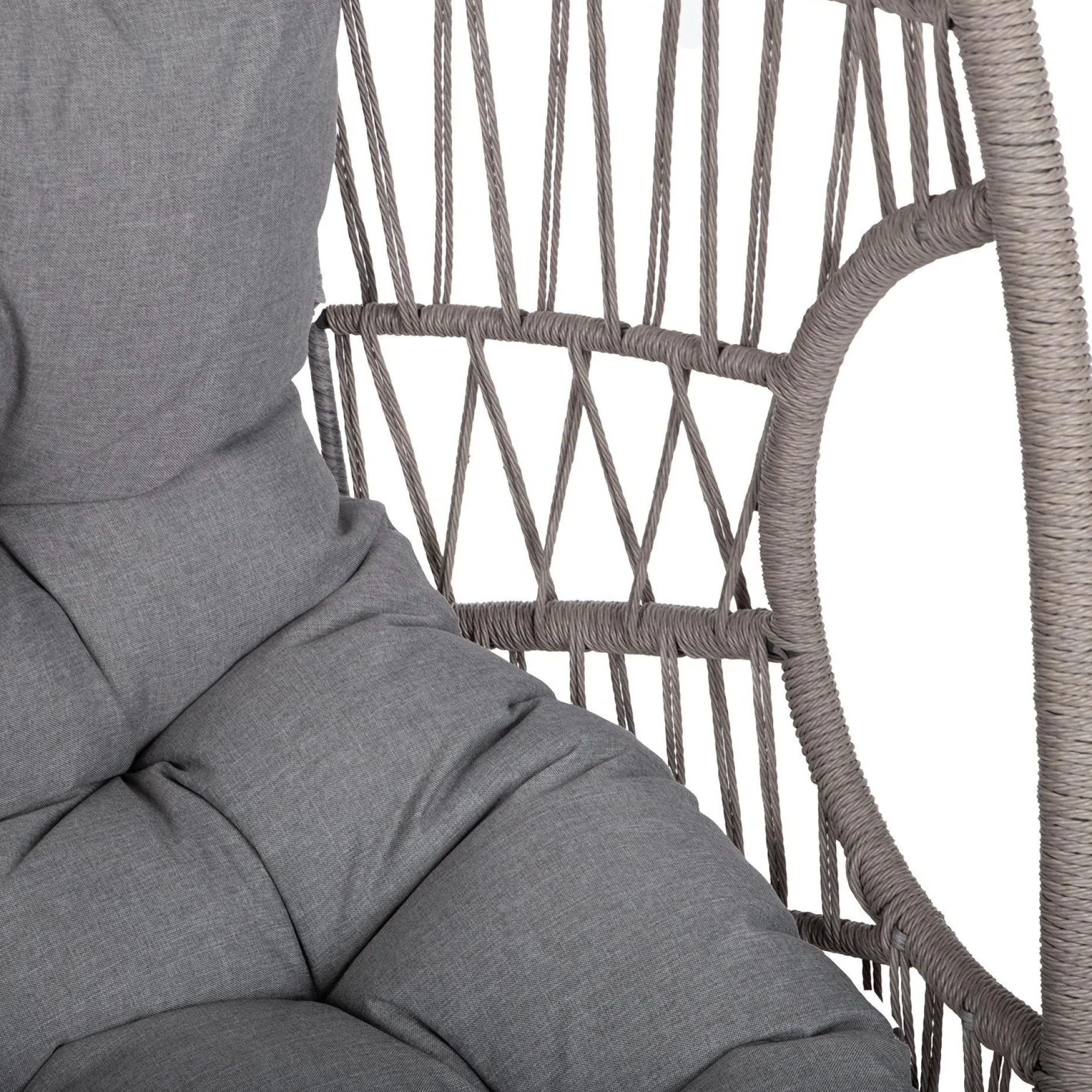 Hvilestol HOME4YOU Cassia Swivel 85x85x151 cm Grå