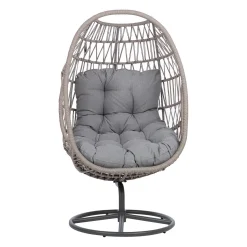 Hvilestol HOME4YOU Cassia Swivel 85x85x151 cm Grå