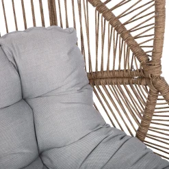 Hvilestol HOME4YOU Dorian swivel 89x95x154 cm lysebrun