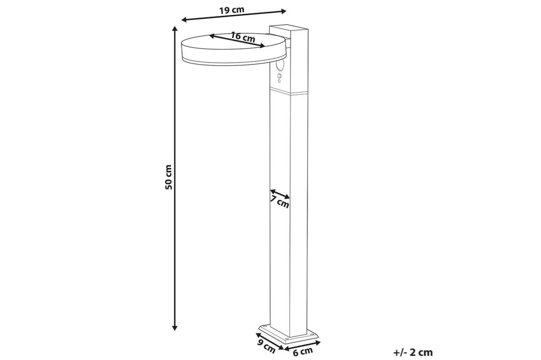 Hydra LED Solcellebelysning 50 cm