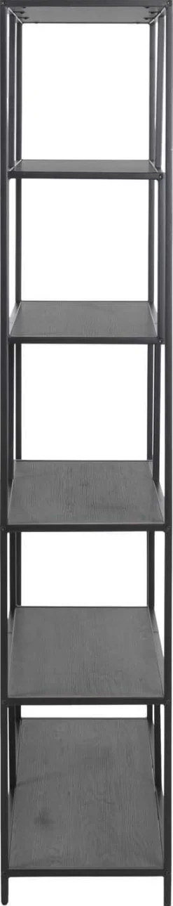 Hylle HOME4YOU Seaford 114x35x185 cm Svart