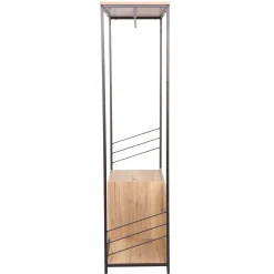 Hylle til gang HOME4YOU Dimitra 100x40x160 cm rustikk/svart