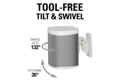Høyttalerfeste Sanus for Sonos One SL Play:1 og Play:3