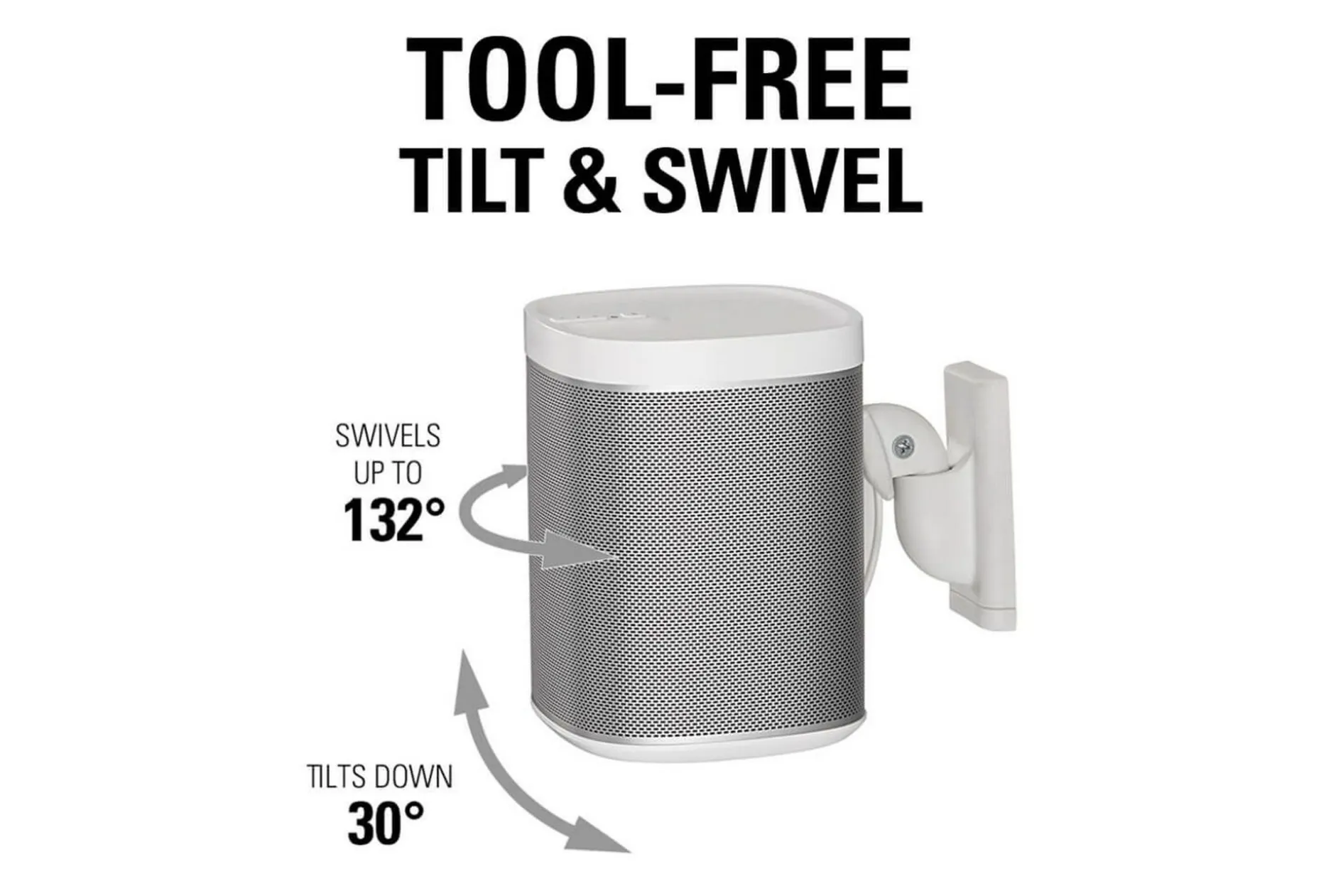 Høyttalerfeste Sanus for Sonos One SL Play:1 og Play:3
