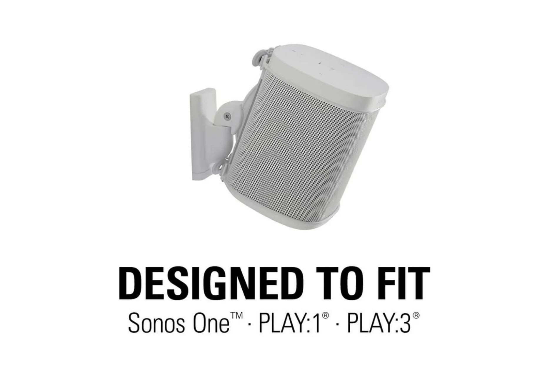 Høyttalerfeste Sanus for Sonos One SL Play:1 og Play:3