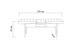 Idehult Spisegruppe 4 deler 75 cm