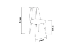 Idehult Spisegruppe 4 deler 75 cm