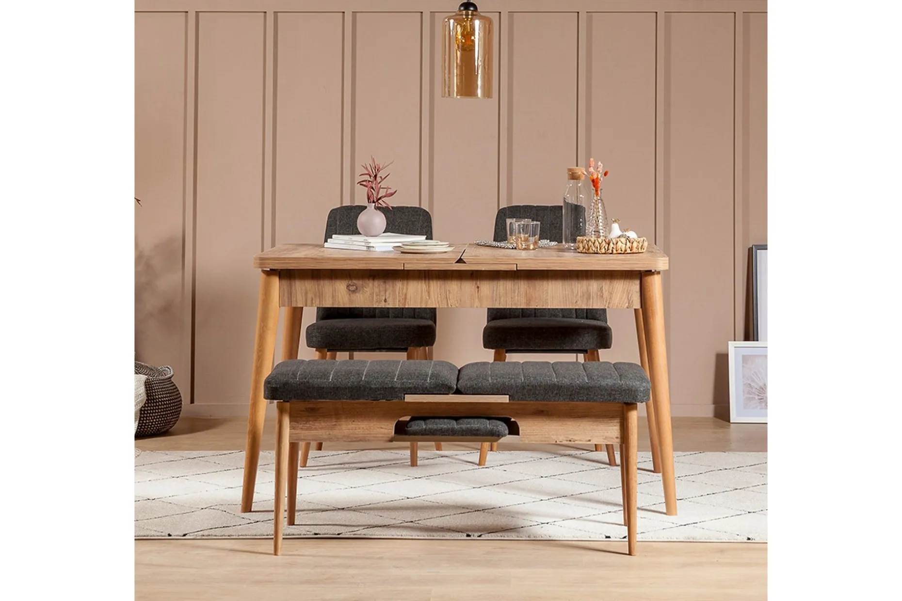 Idehult Spisegruppe 4 deler 75 cm