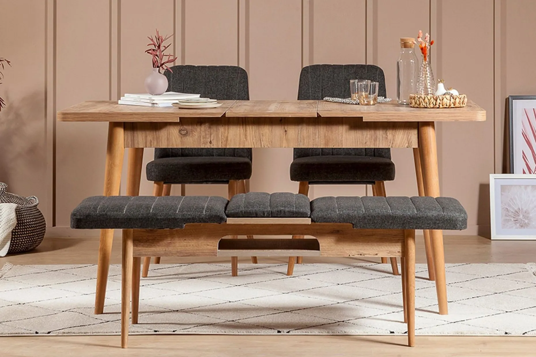 Idehult Spisegruppe 4 deler 75 cm