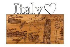 I Love You Italy Veggdekor