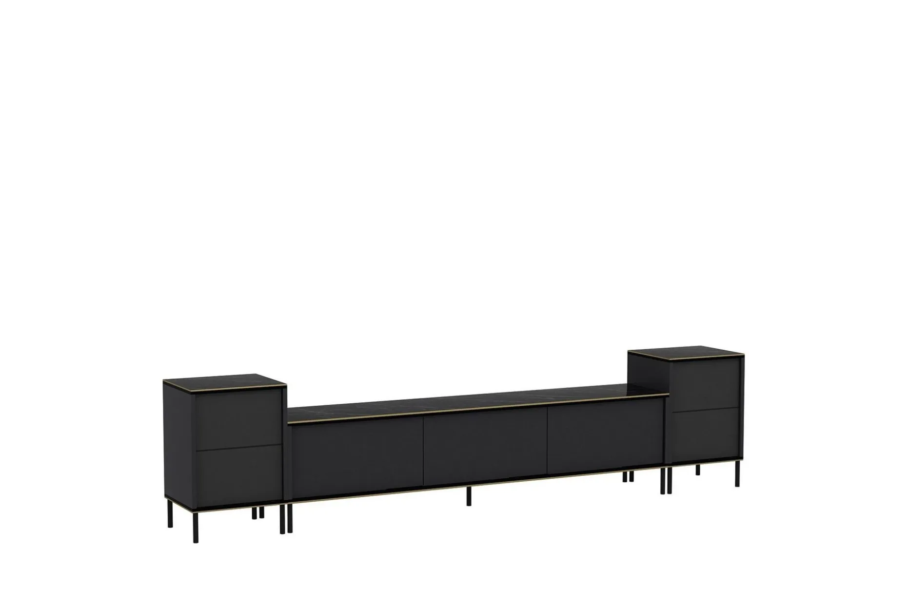 Imaj TV-møbelsett 180x35 cm Svart