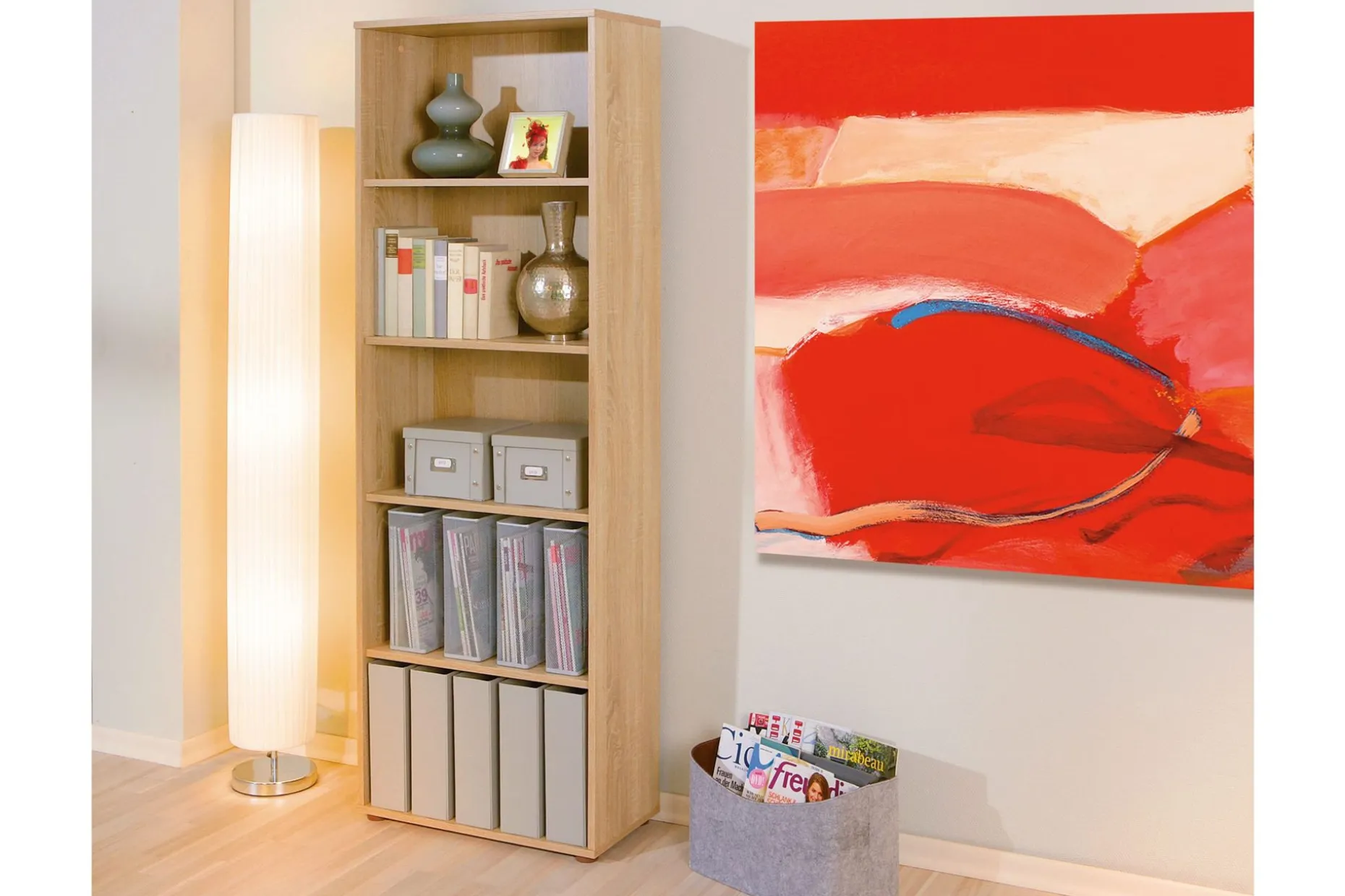 Imhilde Bokhylle 60x180 cm