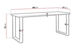 Imper Spisebord 185 cm