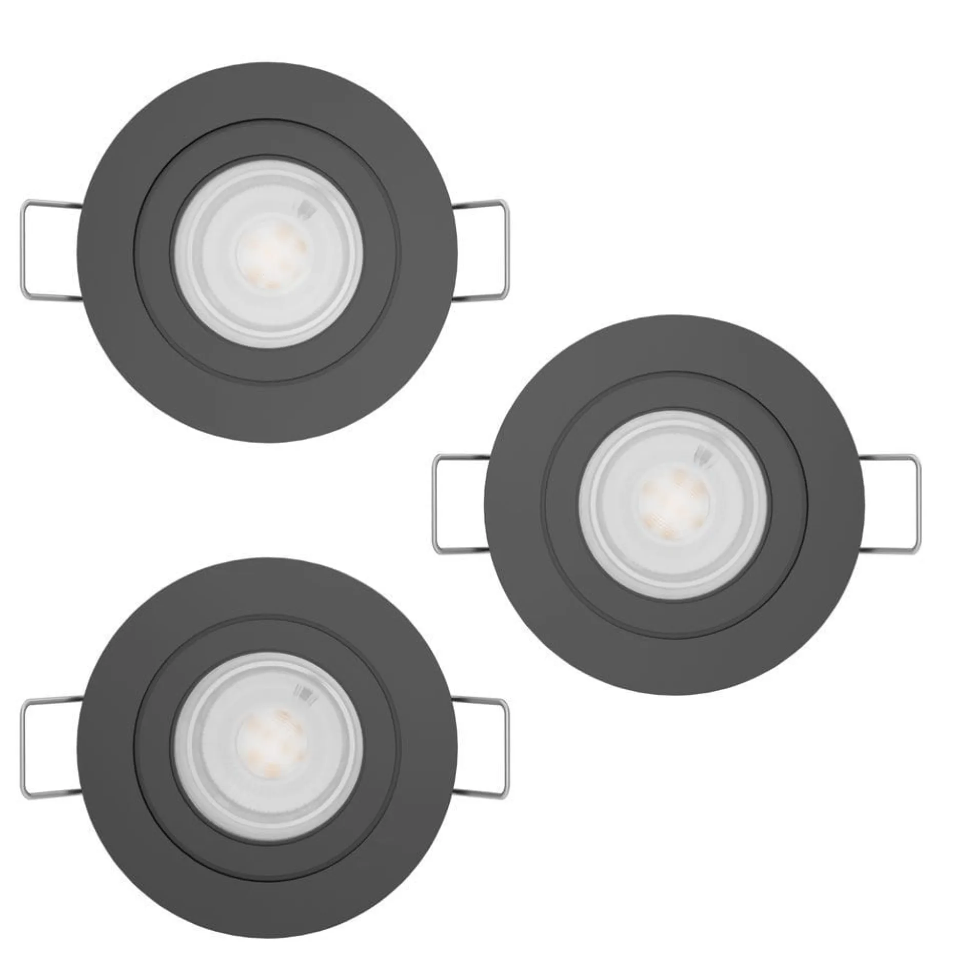 Innfelt lampe Barranco 90 mm 4000K Set om 3