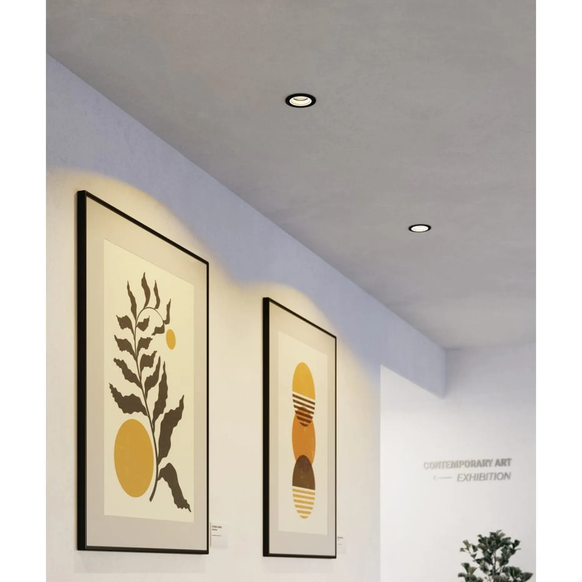 Innfelt lampe Carosso 93 mm