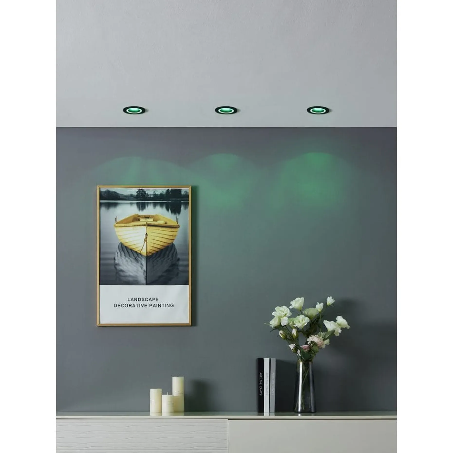 Innfelt lampe Carosso 93 mm