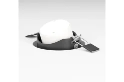 Innfelt Lampe Eglo Saliceto 3 stk Ø88 mm 2700K Svart