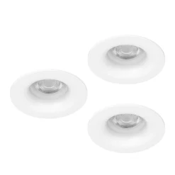 Innfelt lampe Salabate 88 mm Sett med 3