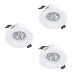 Innfelt lampe Saliceto 88 mm 2700K Sett med 3
