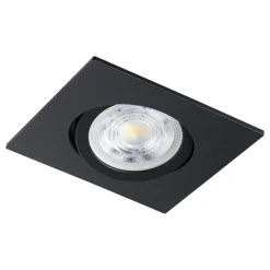 Innfelt lampe Saliceto Mobil Svart 4000K