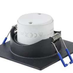 Innfelt lampe Saliceto Mobil Svart 4000K