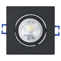 Innfelt lampe Saliceto Mobil Svart 4000K
