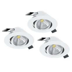 Innfelt lampe Saliceto Mobil Hvit 4000K Sett på 3