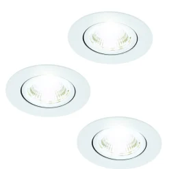 Innfelt lampe Saliceto Mobil Hvit 4000K Sett på 3