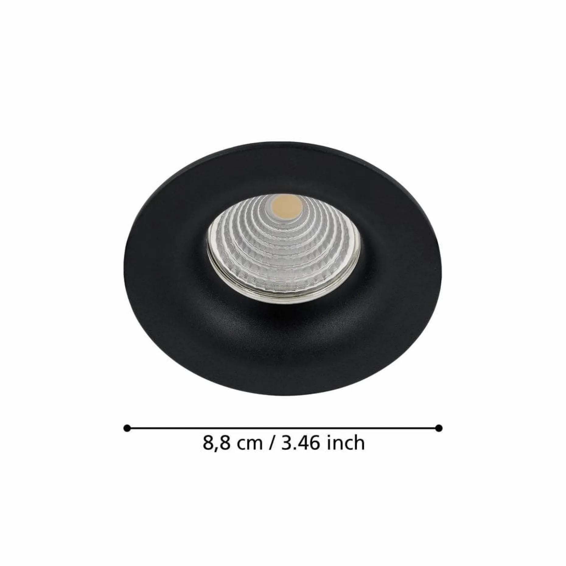 Innfelt lampe Saliceto Stel 88 mm 2700K