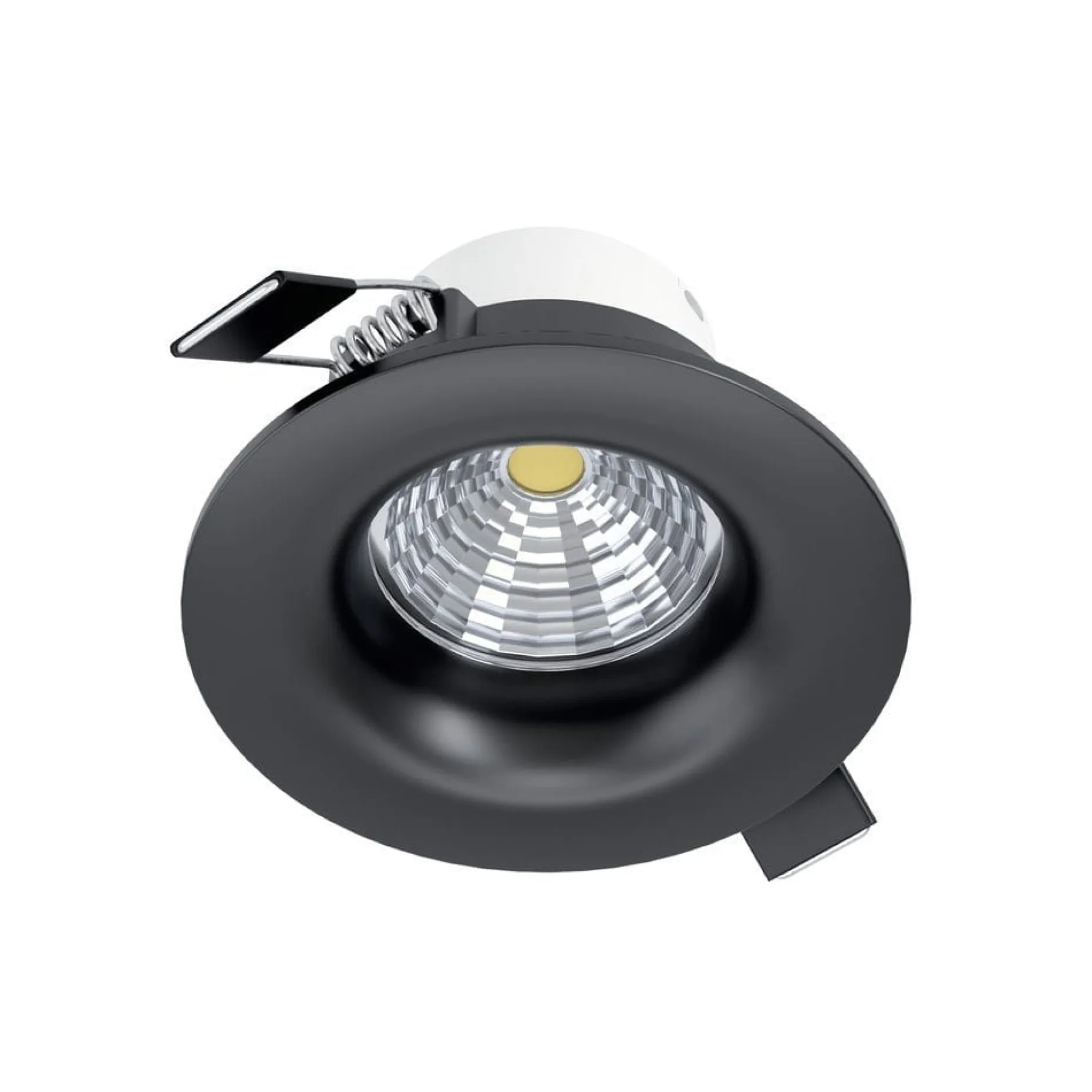 Innfelt lampe Saliceto Stel Svart 4000K