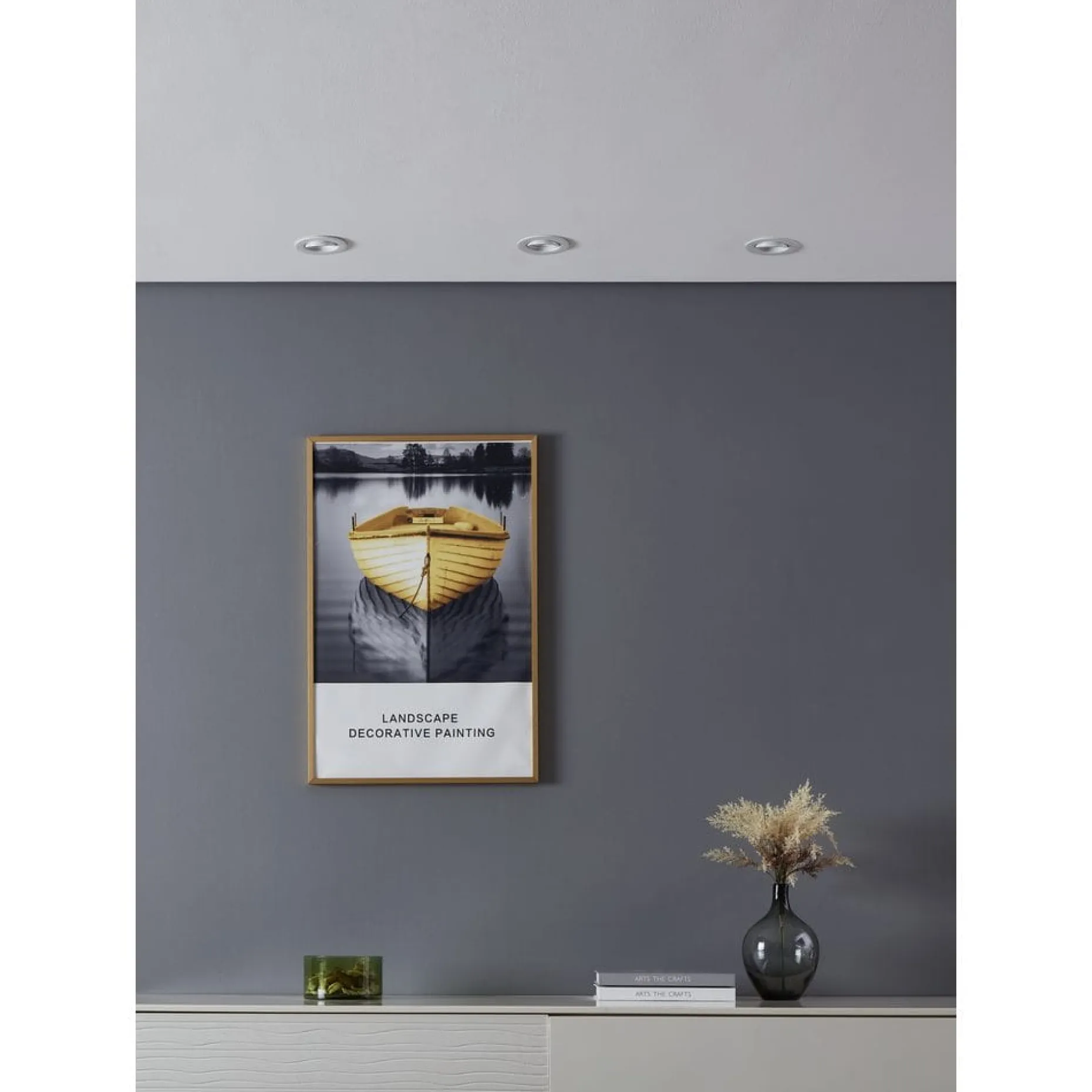 Innfelt lampe Saliceto 3 stk Ø88 mm 2700K