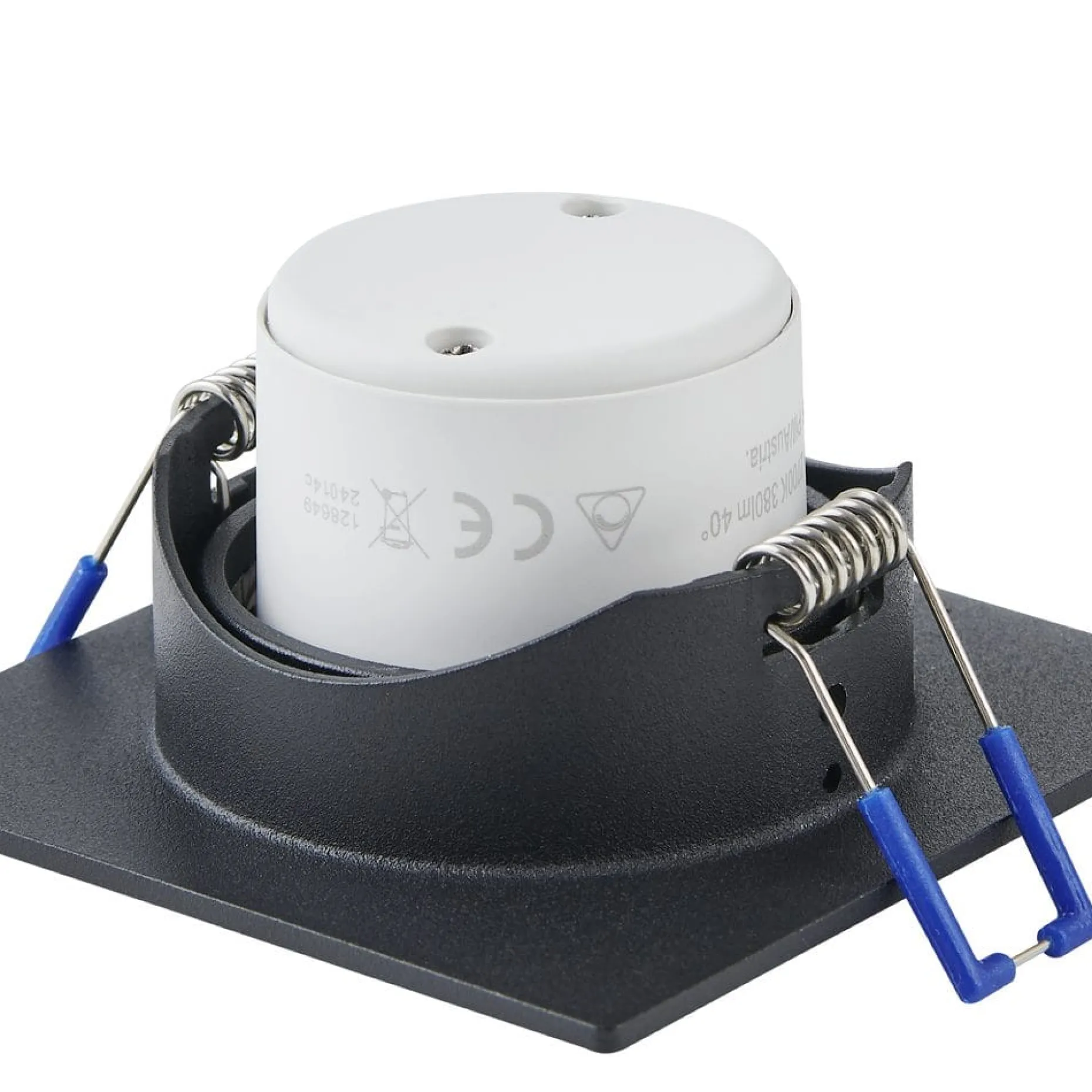 Innfelt lampe Saliceto 88x88 mm 4000K Sett av 3