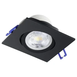 Innfelt lampe Saliceto 88x88 mm 4000K Sett av 3