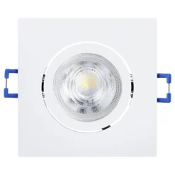 Innfelt lampe Saliceto 88x88 mm 2700K Sett av 3