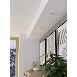 Innfelt lampe Saliceto 88x88 mm 2700K Sett av 3