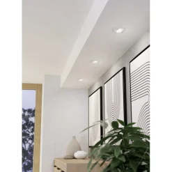 Innfelt lampe Saliceto 88x88 mm 2700K Sett av 3