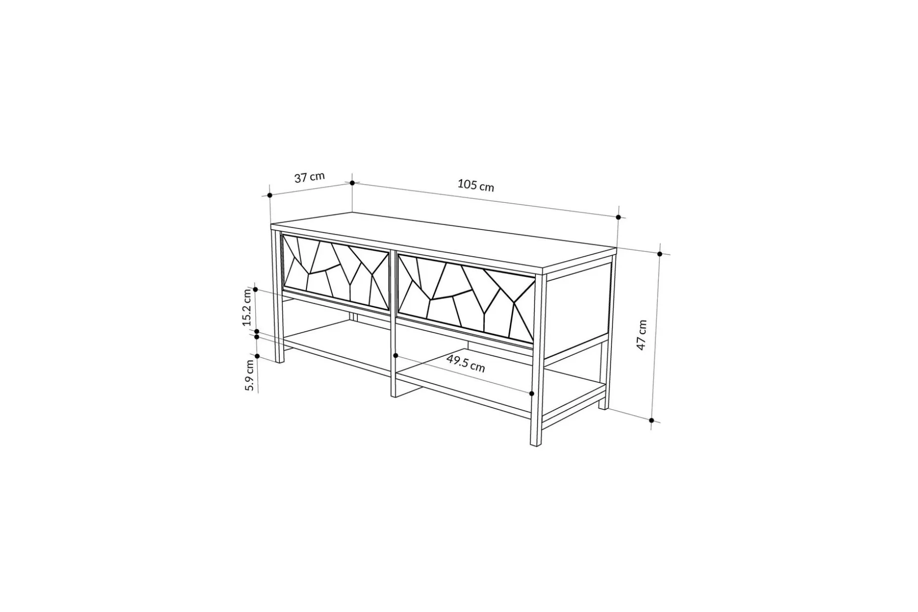 Inola Skoskap 105 cm