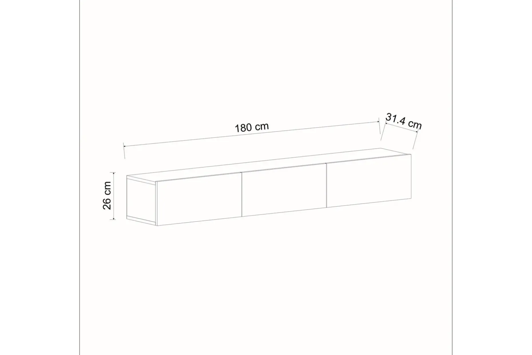 Interlaken TV-benk 180 cm