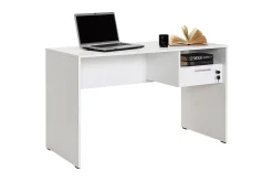 Irbene Skrivebord 120 cm med Oppbevaring Hyller + Låsbar Sku