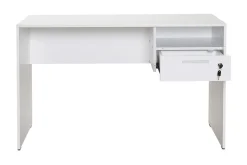 Irbene Skrivebord 120 cm med Oppbevaring Hyller + Låsbar Sku