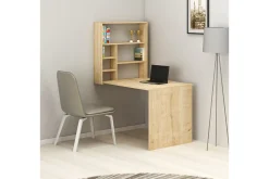 Irbene Veggskrivebord 59 cm med Oppbevaring Hylle