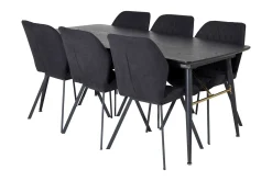 Irunea Forlengningsbar Spisegruppe 180 cm inkl. 6 Sumoas Sto