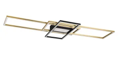 Irvine LED-Taklampe Mattmessing/Mattsvart