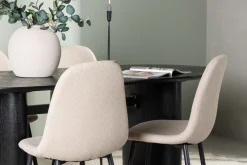 Isolde Spisegruppe 180 cm Oval med 4 Polar Stoler